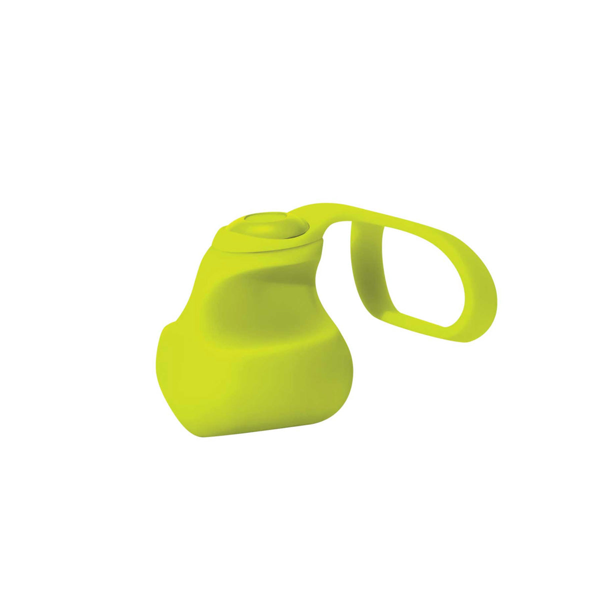 Bright green finger vibrator by Dame Products for clitoral stimulation Nudie Co