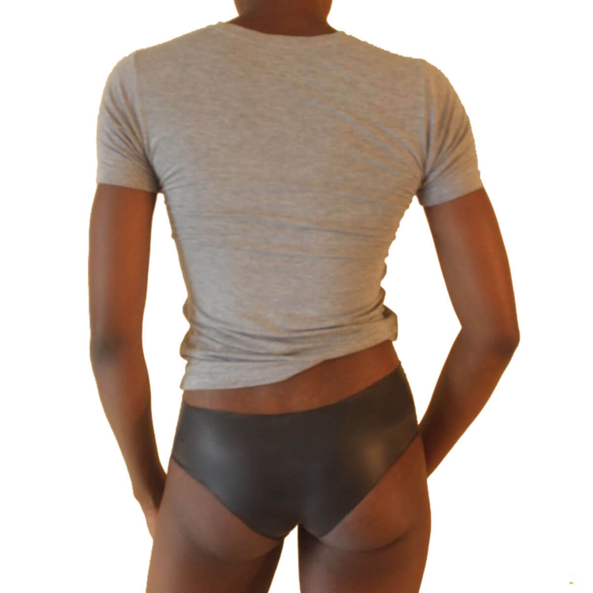 Black latex bikini underwear Nudie Co