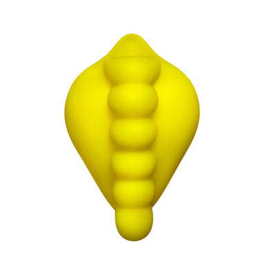 Yellow silicone stimulating cushion with bumps for dildo Nudie Co