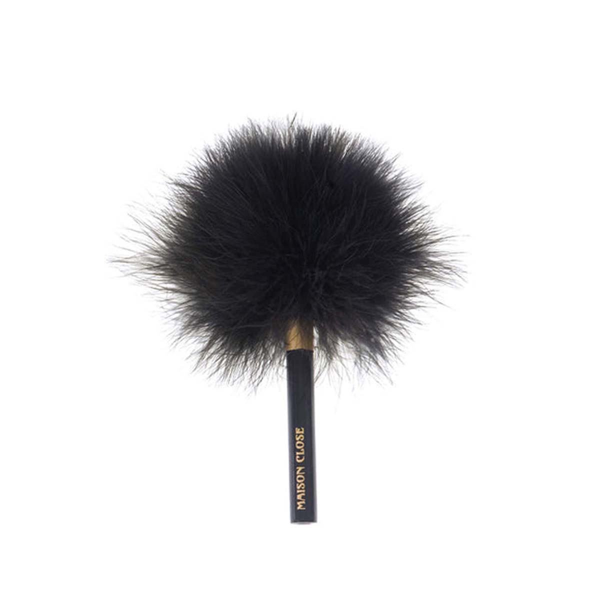 Black feather tickler with black plastic handle Nudie Co