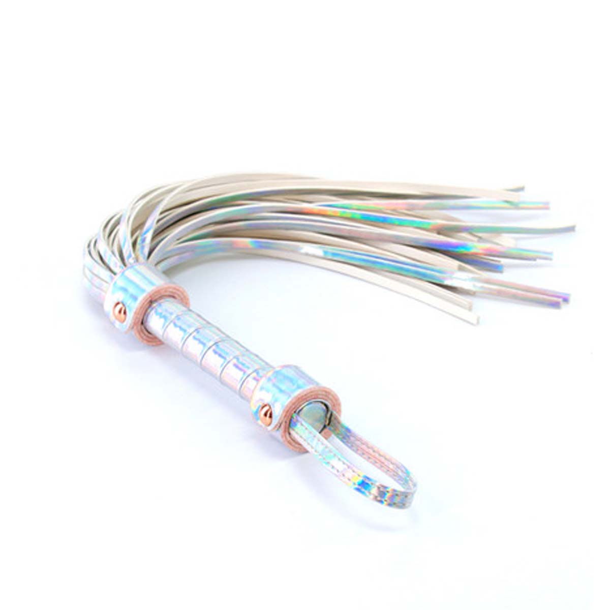 Holographic rainbow vinyl flogger Nudie Co