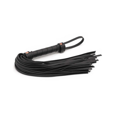 Vegan leather black flogger for BDSM Nudie Co