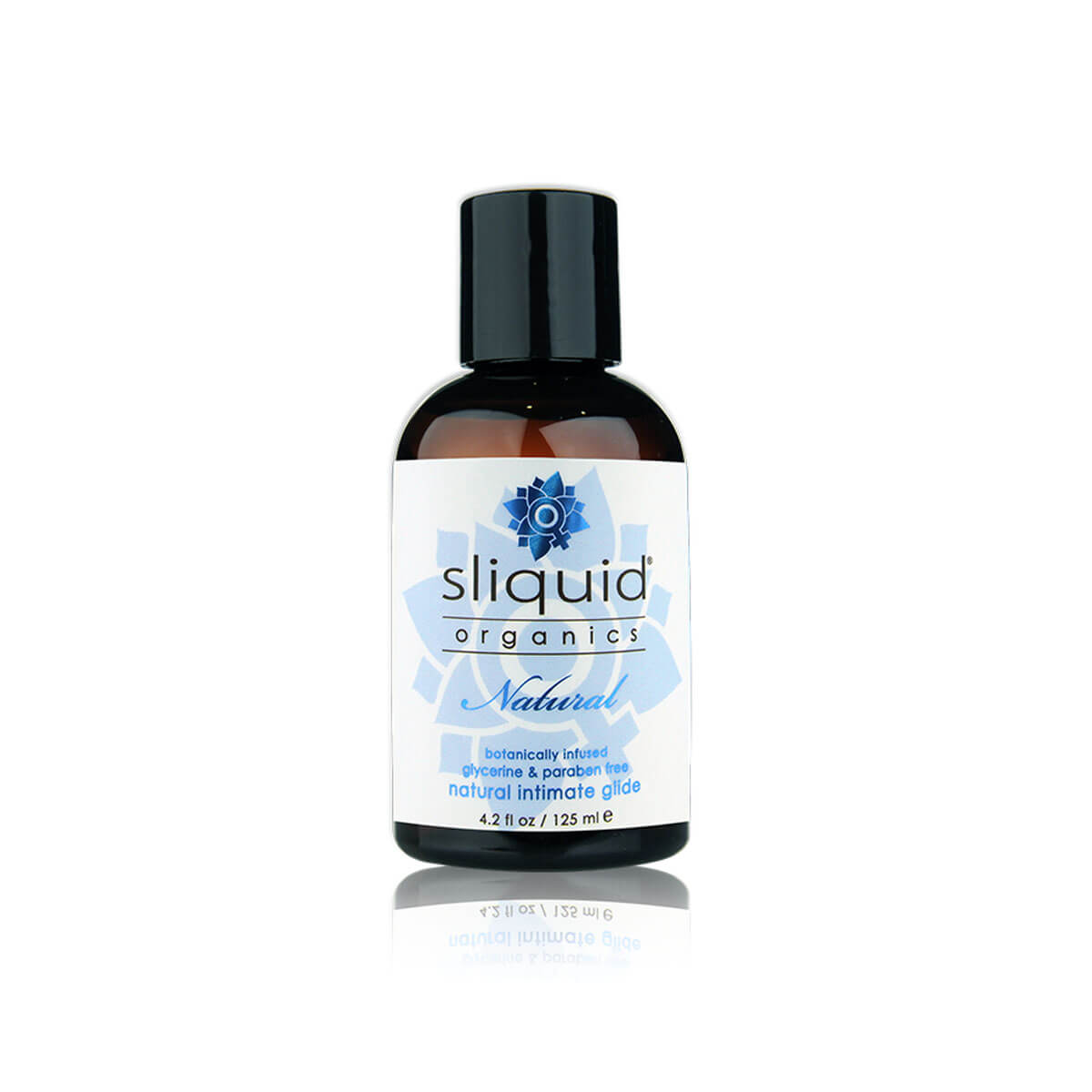 Small bottle of organic water-based intimate lubricant made with Aloe Vera Nudie Co