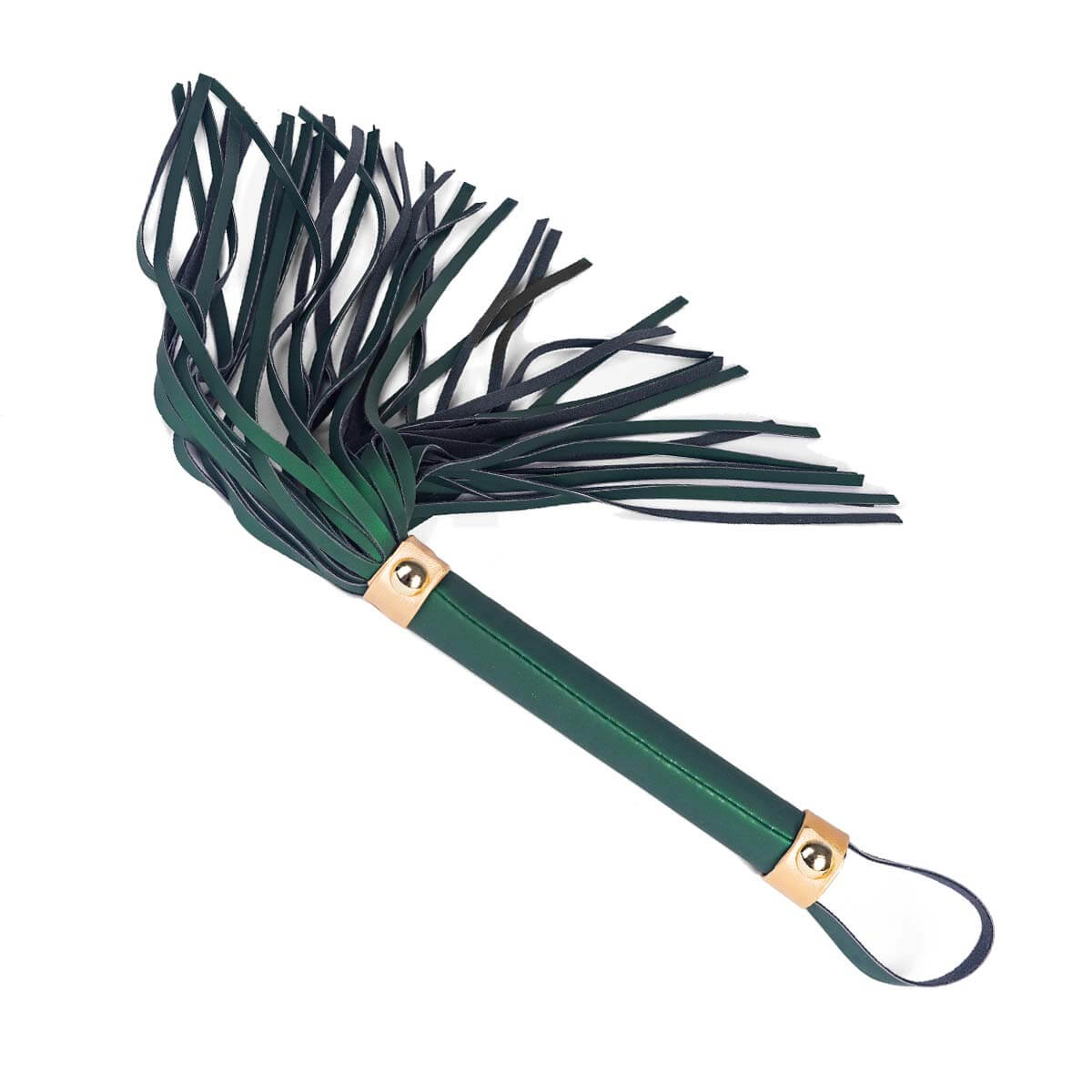 Green vegan whip with gold details Nudie Co