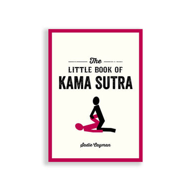 Book for learning about sex positions inspired by ancient Kama Sutra Art with white cover and two pictogram people having intercourse Nudie Co