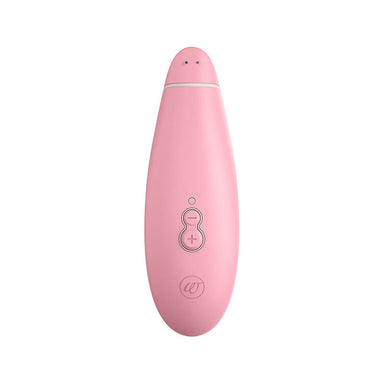 Rear view of Womanizer premium eco pink sustainable air suction clitoral sex toy Nudie Co