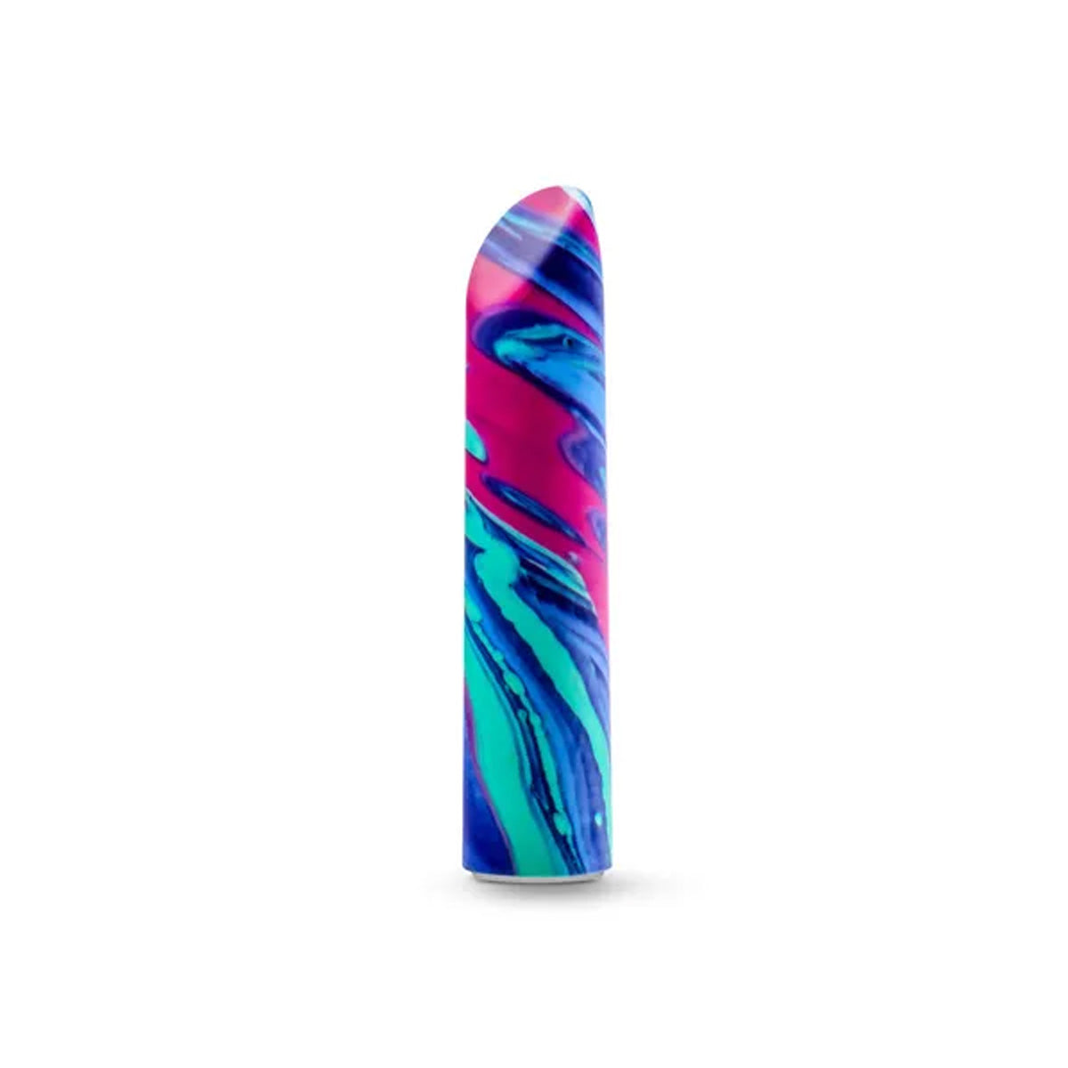 Marbled pink and blue silicone power bullet vibrator for clitoris stimulation Nudie Co