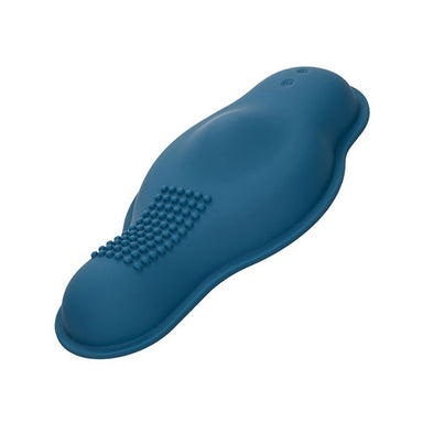 Blue silicone grinding pad with two buttons and small bumps for extra sensations Nudie Co