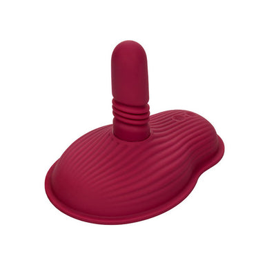 Red silicone grinding pad with shaft for internal stimulation Nudie Co