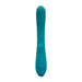 Emerald silicone vibrator with two tapping areas Nudie Co