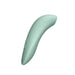 Mint green curved air stimulation vibrator for clitoris Nudie Co