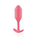 Coral silicone weighted anal plug with torpedo shape Nudie Co