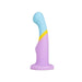 Pastel-coloured silicone dildo with bump and curve for p-spot or g-spot stimulation Nudie Co