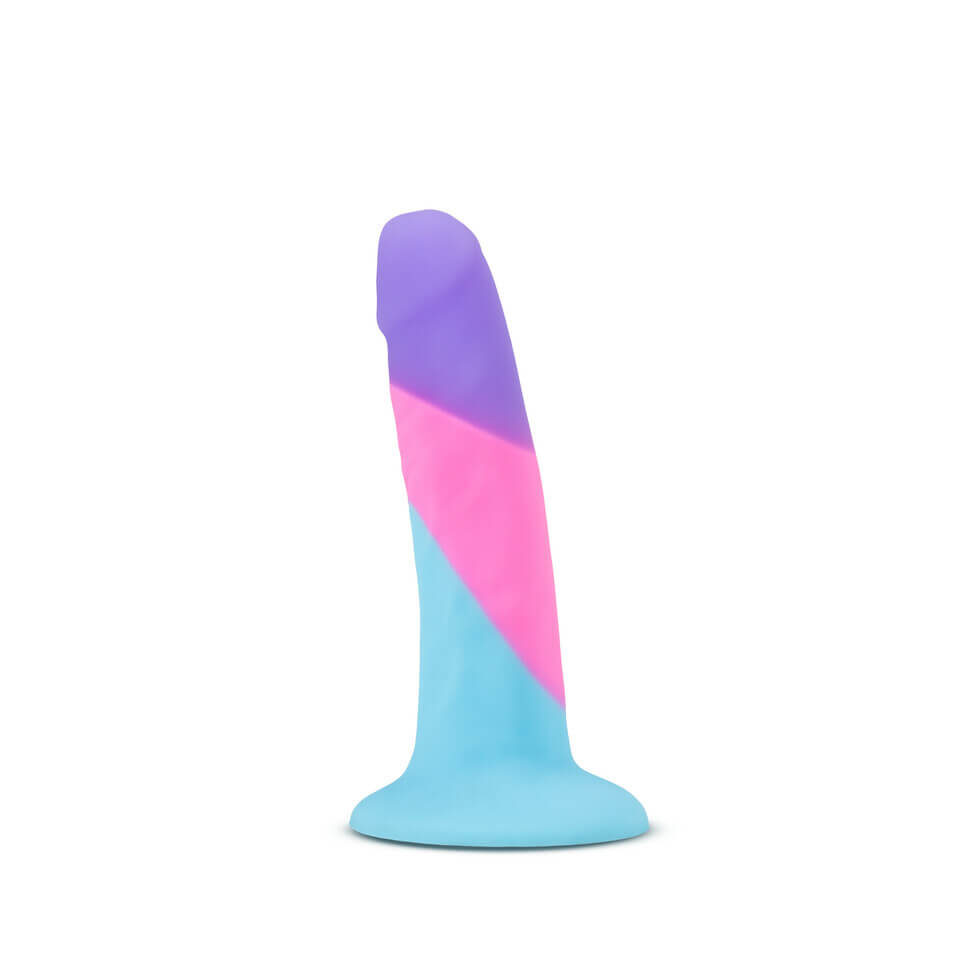 Colourful silicone dildo with strong suction cup Nudie Co