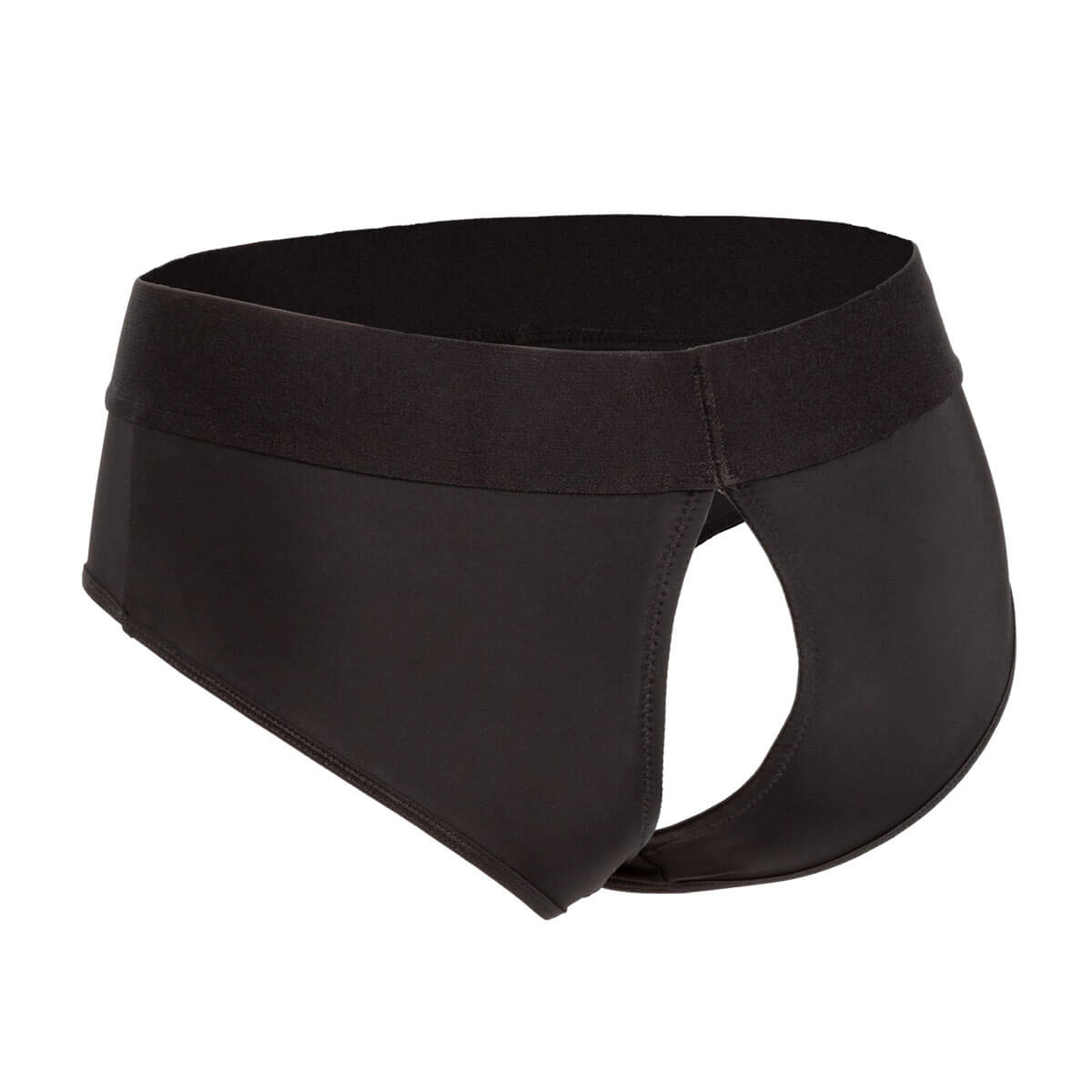 Backless black cotton briefs to use as a harness Nudie Co