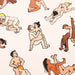 Close up of A3 art print with illustrations of naked couples practising Kamasutra Nudie Co