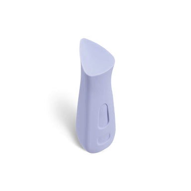 Lavender-coloured Dame Kip lipstick vibrator over a white background Nudie Co