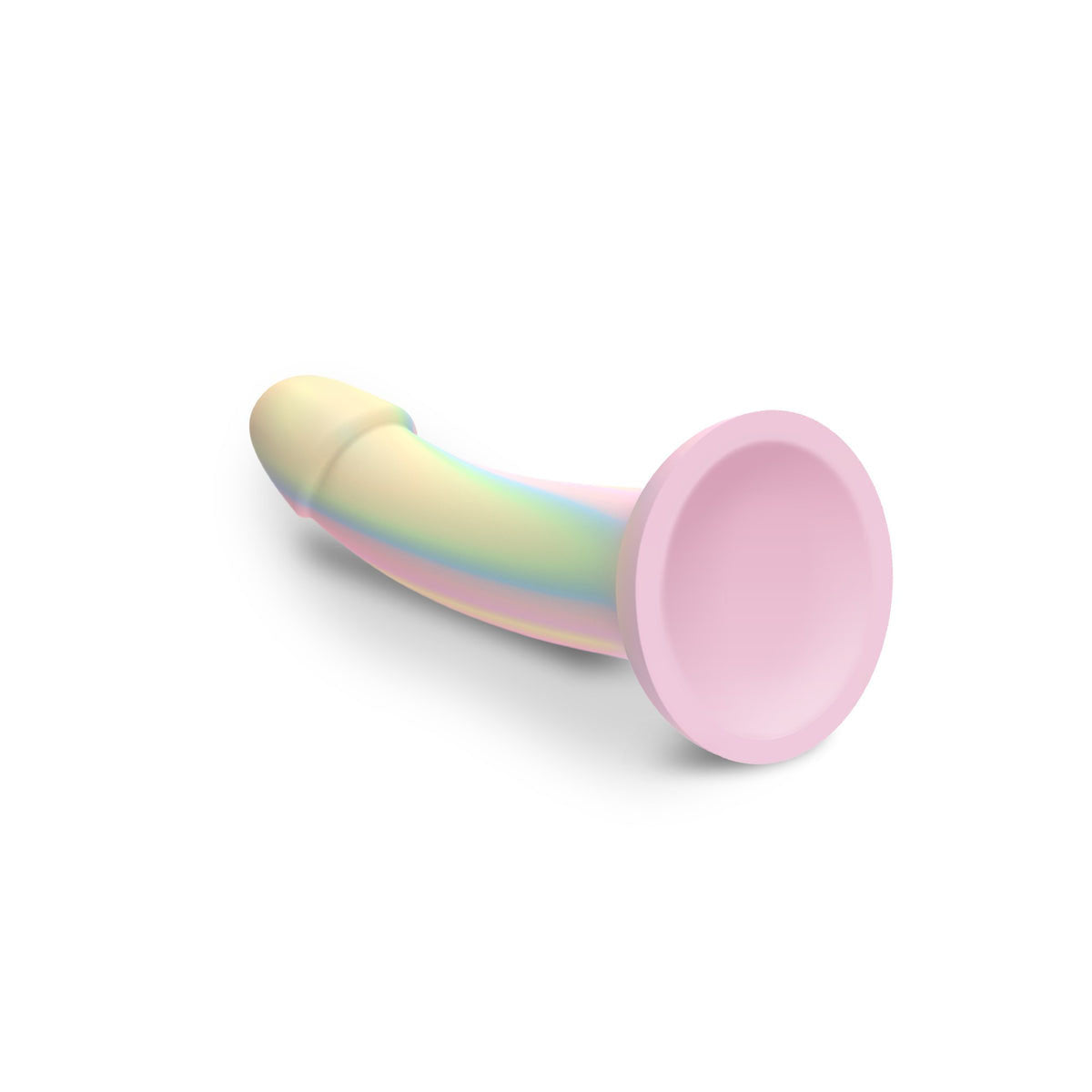Bottom view of pink suction cup for pastel-coloured dildo Nudie Co