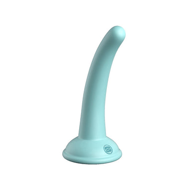 Slim green silicone dildo with suction cup Nudie Co