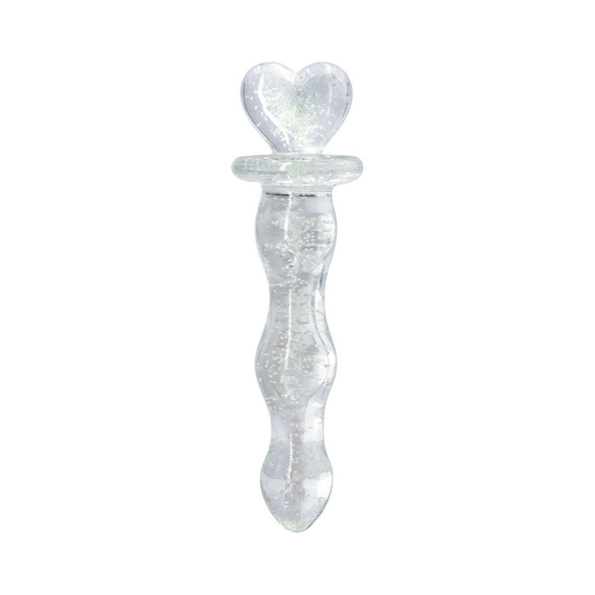 Glass wand with heart-shaped handle Nudie Co