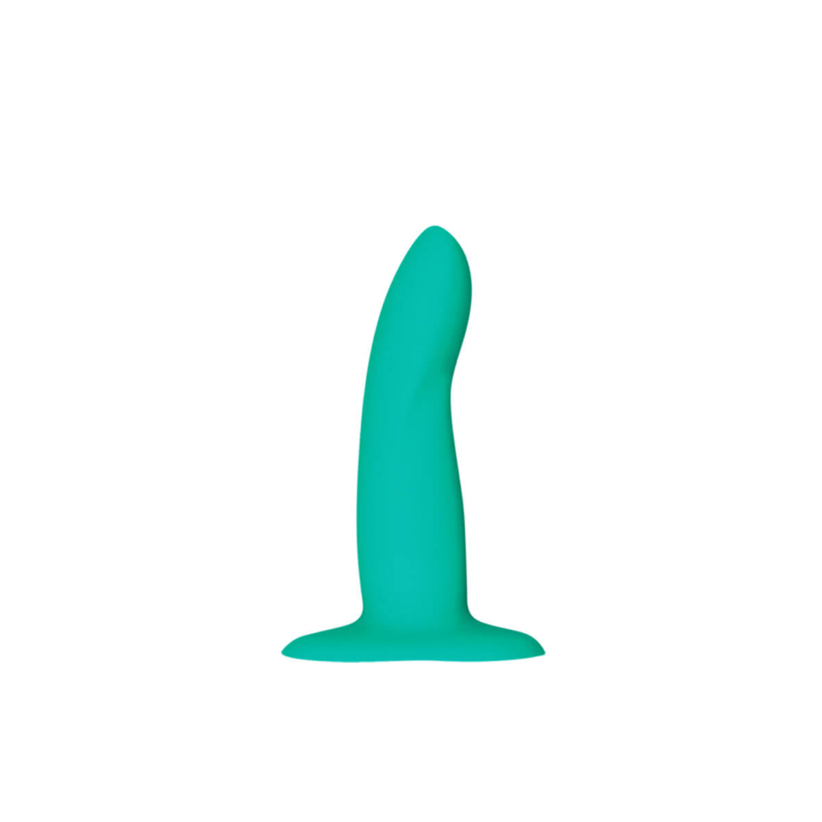 Small green bendable silicone dildo with suction cup Nudie Co