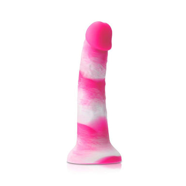 Pink silicone dildo with white cloud print Nudie Co