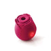 Red silicone rose-shaped clitoral vibrator Nudie Co