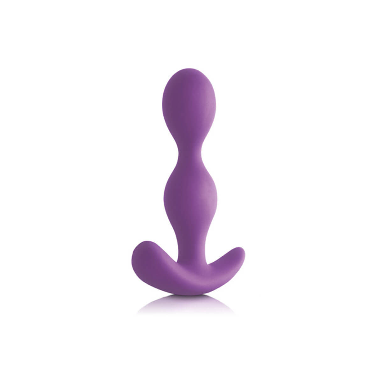 Purple silicone butt plug that glows int he dark Nudie Co