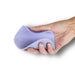 Hand scrunching the flexible wings of a purple silicone vibrator with ridges  Nudie Co