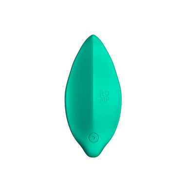 Green leaf-shaped silicone vibrator for grinding Nudie Co