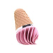 Pink ice-cream shaped clitoral vibrator with soft silicone head Nudie Co