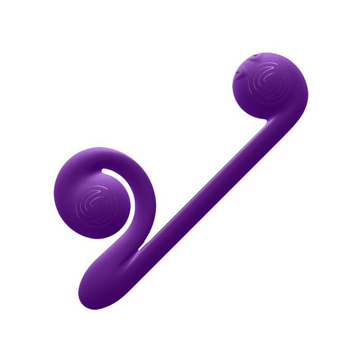 Purple silicone vibrator with two stimulation heads Nudie Co