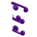 Purple silicone stimulator for dual stimulation of clitoris and g-spot Nudie Co