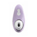 Front view of Lilac Blue Air Pleasure technology clitoral suction toy with wide white silicone nozzle Nudie Co