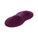 Dark purple textured silicone vibrating pad with two control buttons Nudie Co